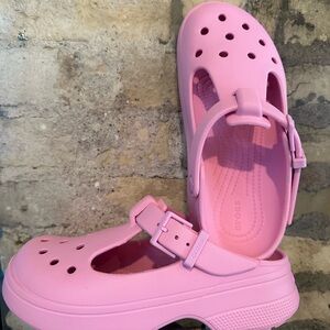CROCS Pink Mules & Clogs
